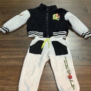 Justice Black and White Grinch Kids Matching Set